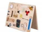Træmanipulations- og sensorisk børnetavle