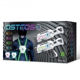 Sæt med laserpistoler og veste til børn