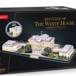 CUBICFUN 3D puslespil Det Hvide Hus med LED-belysning (151 dele)