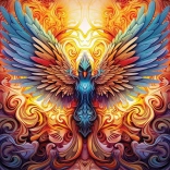 Puslespil Farverig Fønix 1000 brikker ART PUZZLE