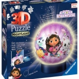 Ravensburger 3D lysende puzzleball Gabbys magiske hus 72 brikker