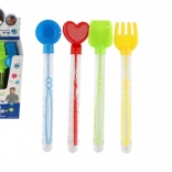 Sæbeboblepind med sandværktøj til børn - 4 typer