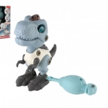 Skruedinosaur med lys og lyd, 12 cm