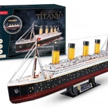 Lysende 3D‑puslespil Titanic 266 brikker