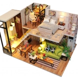 Miniature dukkehus Romantisk skandinavisk stil 2Kids Toys