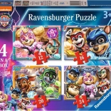 Ravensburger puslespil Paw Patrol: The Mighty Movie 4-i-1 (12–24 brikker)