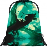 Gymnastikpose med dragemotiv