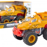 Terrængående dinosaurus med friktionstræk orange