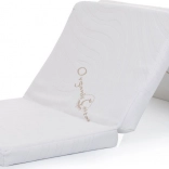 Sammenklappelig børnemadras 120 × 60 cm i økologisk bomuld Chipolino