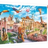 Puzzle Trefl Funny Cities – Det vilde Rom, 1000 brikker (68 × 48 cm)