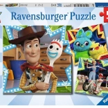 Ravensburger puslespil Toy Story 4 – vi er i det sammen, 3×49 brikker