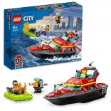 LEGO® City 60373 Brandredningsbåd og jolle