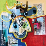 Firkantet puslespil Plettet ko 1000 brikker