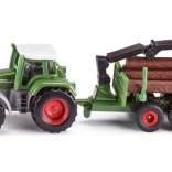 Siku Farmer traktor med skovanhænger – metalmodel