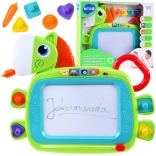 Farverig magisk tavle formet som en pony med stempler