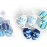 Dekorationsæg malet 6 cm