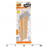 Sæt med runde pensler til maling str. 1–6