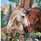 Diamantmaling Hestens harmoni 30 × 40 cm