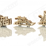 Træ 3D puslespil mini sæt skibe