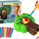 Magnetisk færdighedsleg: fang ormen og fodr fugleungen