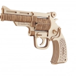 Woodcraft træ 3D-puslespil revolver