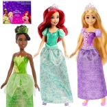 Mattel Disney prinsesser sæt med 3 dukker: Ariel, Tiana, Rapunzel