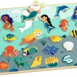 DJECO træ-puslespil indsætning havverden