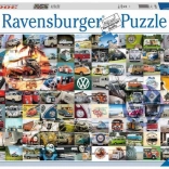 Ravensburger puslespil 3000 brikker – 99 øjeblikke VW Campervan