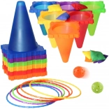 Woopie udendørs legesæt 3-i-1 – kegler, ringe og poser, 30 dele