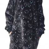 Varm hættetrøje-plettetæppe COZY NOXXIEZ med gamingmotiv