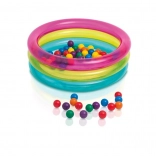 Oppustelig tør boldpool med bolde INTEX