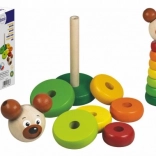 DETOA træpyramide med bjørn