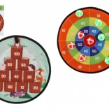 Dobbelt-sidet mål med velcro og bolde 34 cm