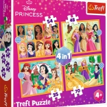 Puslespil 4 i 1 – eventyrfortællinger PRINCESS DISNEY