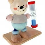 Timeglas med bjørn til tandbørstning