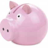 Vilac træ sparegris lyserød