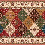 Puslespil Anatolske blomster på tæppe 1000 brikker