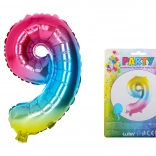 Oppustelig regnbueballon nummer 9