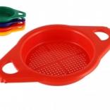 Flerfarvet plastik si til sand