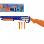 Plastpistol med sugekopper 48 cm med tre kugler