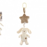 Hængende Plysbamse med Stjerne til Tremmesenge og Barnevogne