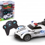 Politibil RC med lys- og røg-effekter 18 cm