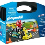 Playmobil bærbart sæt – racer go-kart med figur