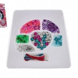 Plastperler farvemix med snor