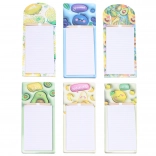 Magnetiske notesblokke med blyant, mix af frugtmotiver, 40 ark