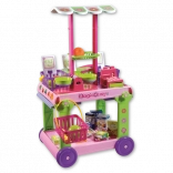 Androni mobil markedsbod med 30 tilbehør, højde 85 cm