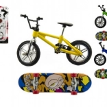 Finger-BMX cykel og skateboard – skruebar minisæt 10 cm