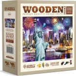 Træpuslespil WOODEN CITY Natligt New York 1010 brikker