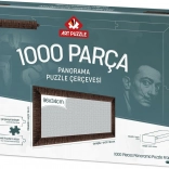 Ramme til puslespil 96x34 cm brun