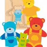 Flerlags træpuslespil BJØRN fra GOKI